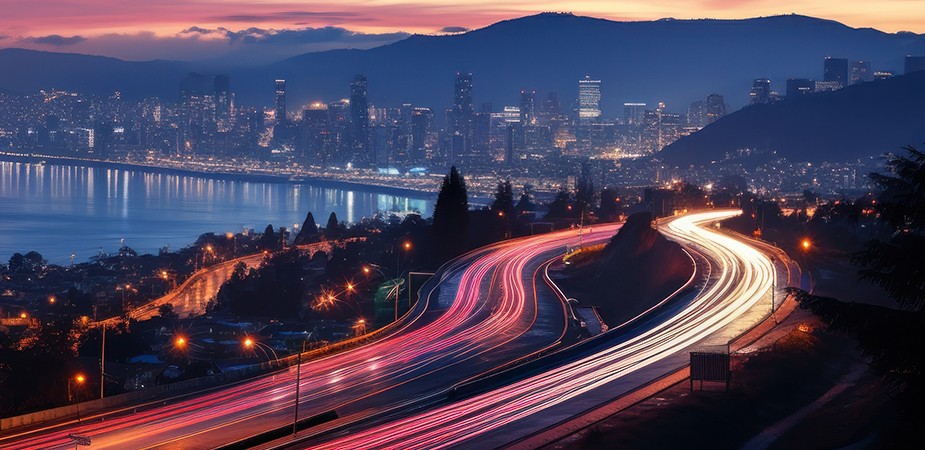 image of highway and traffic