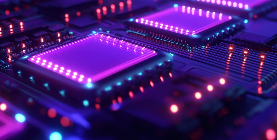 Nand in abstract lights