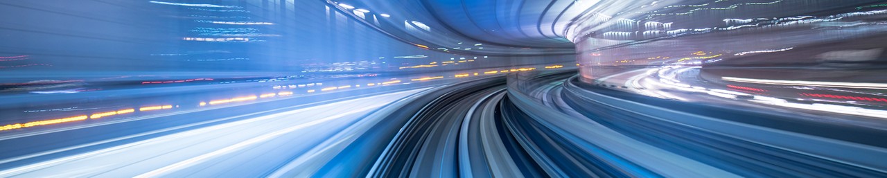 Blue rendering lines to show rapid speed