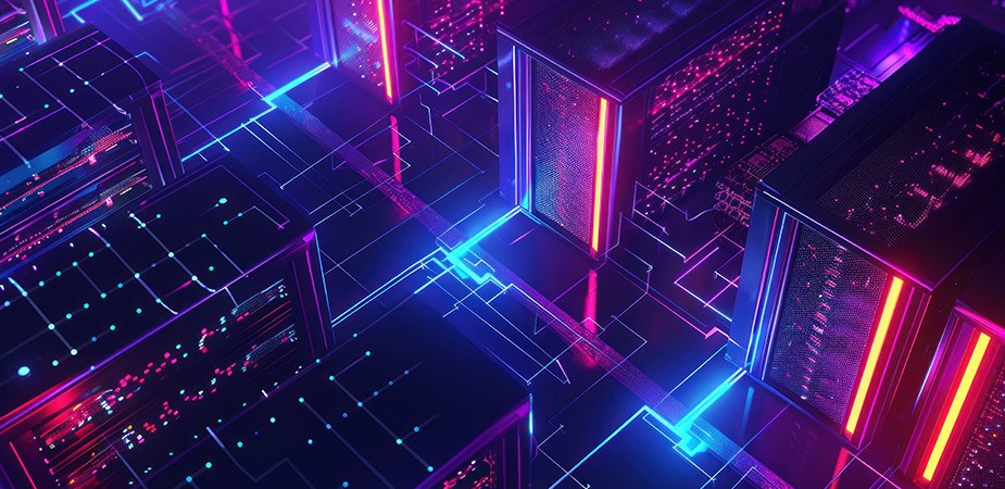 Abstract neon lights