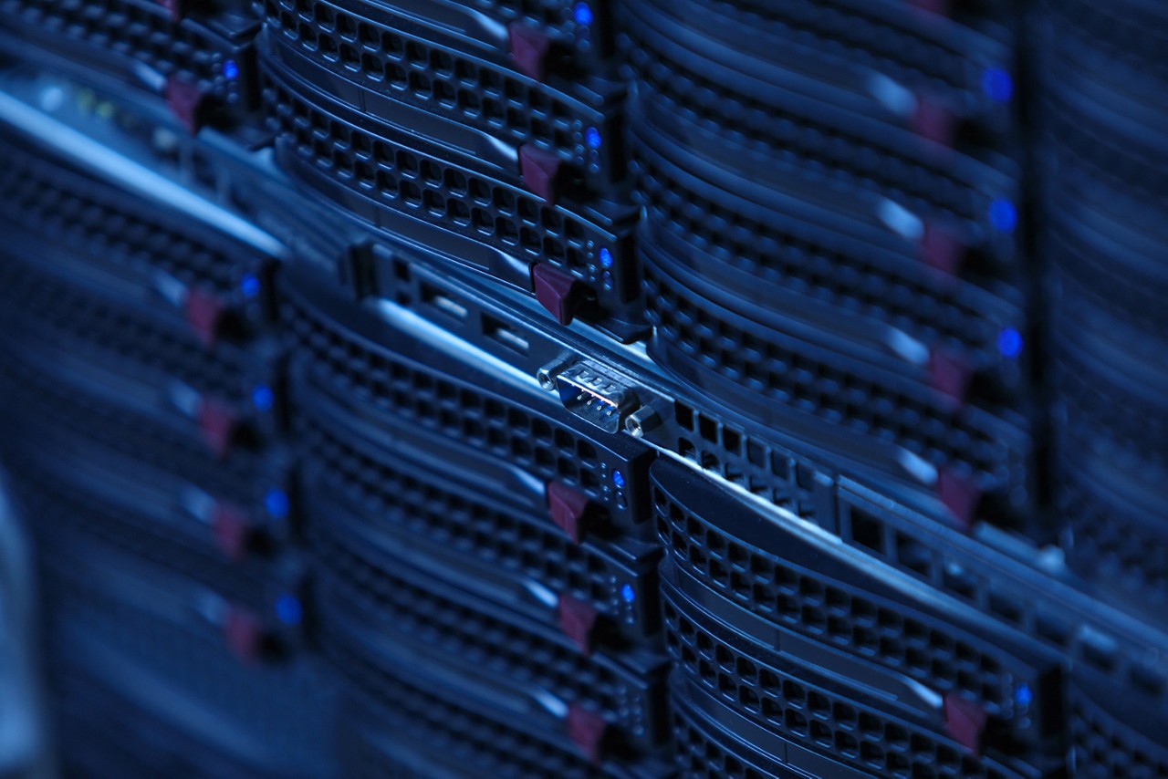 Servers in black hues